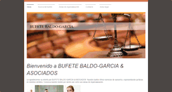 Desktop Screenshot of bufetebaldo-garcia.com