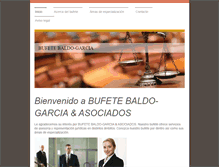 Tablet Screenshot of bufetebaldo-garcia.com